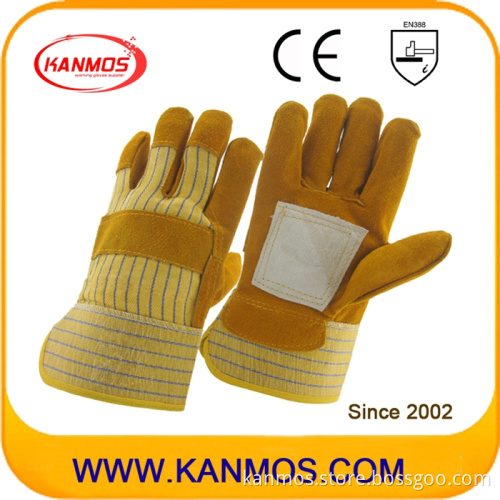 Cowhide Split Leather Industrial Safety Work Gloves (11018)